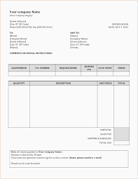 Free Blank Invoice Templates In Pdf Word Excel Xero Template Docx