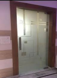 Hinged Toughened Glass Door For Home