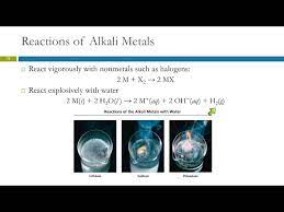 alkali metals halogens le gases