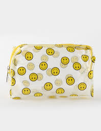 clear smiley makeup bag clear tillys