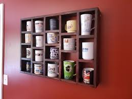 Handmade Solid Wood Coffee Mug Shelf