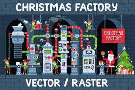 Christmas Factory Graphic By Agor2012 Creative Fabrica
