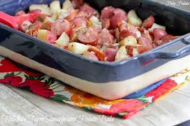 baked sausage and potatoes easy side