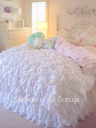 French Bella White Ruffles Comforter