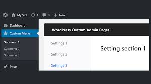 how to create wordpress custom admin pages