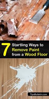 remove paint from a wood floor