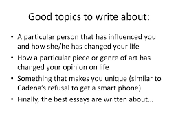 senior college essays ppt good topics to write about