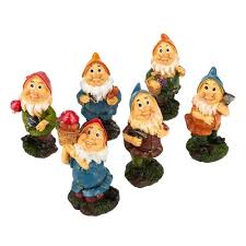 juvale set of 6 mini gnome figures