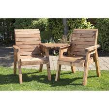 Light Brown Modern Wooden Garden Chair