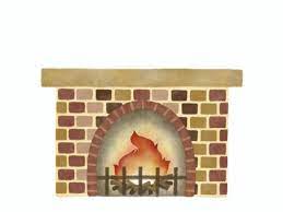 Free Vectors Brick Fireplace