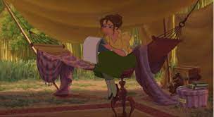 Later, Jane can't help but bite her lip while drawing Tarzan's toned  physique and deep eyes. | Tarzan disney, Tarzan, Disney