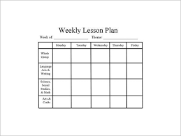Weekly Lesson Plan Template 8 Free Word Excel Pdf Format