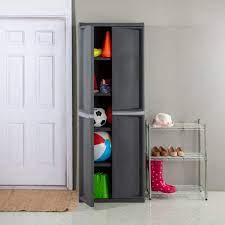 4 shelf storage cabinet