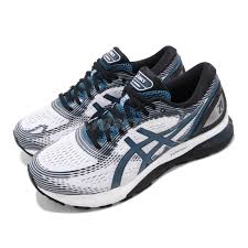 Details About Asics Gel Nimbus 21 2e Wide White Navy Mens Running Shoes Runner 1011a172 100