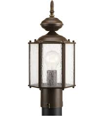 16 inch antique bronze outdoor post lantern