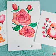 Diy Watercolor Valentines For Easy