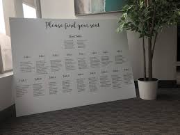 affordable wedding seating chart ideas