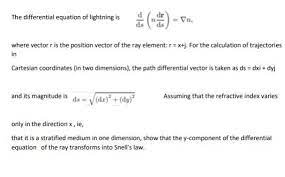 Diffeial Equation Of Lightning