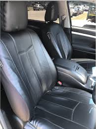 Leather Look Seat Covers Front Pair Is