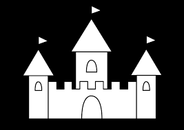 easy castle coloring pages for children