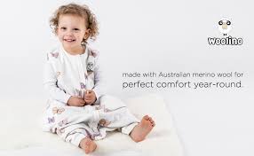 Woolino 4 Season Baby Sleeping Sack With Feet Australian Merino Wool Wearable Blanket 6 Months 3 4t