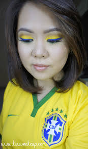world cup 2016 brazil inspired makeup