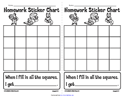 Homework Sticker Chart Pdfsimpli