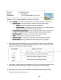 Thermal energy and light b. Energy Conversions Se Worksheet Docx Name Jose Moreogongora Date Student Exploration Energy Conversions Vocabulary Chemical Energy Electrical Current Course Hero