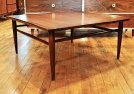1960 S Walnut Square Coffee Table By