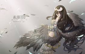 Explore the 239 mobile wallpapers associated with the tag overlord (anime) and download freely everything you like! Wallpaper Girl Wings Anime Feathers Art Horns Albedo Overlord Images For Desktop Section Sejnen Download