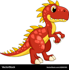 red dinosaur mascot cartoon t rex funny