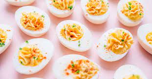 Popular all over europe and the united states, deviled eggs are a classic side dish, enjoyed by many as a party food.1 x research source the eggs can be topped with your favorite toppings including bacon, salmon and anchovies. Easy Healthy Deviled Eggs Recipe Live Eat Learn