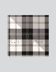erskine black and white tartan kilt