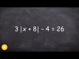 Solving An Absolute Value Equation