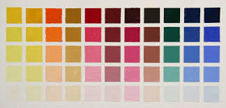Color Chart Exercise For Oil Paints