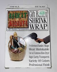 vtg basket accents gift bag shrink wrap
