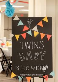 es a twins baby shower idea