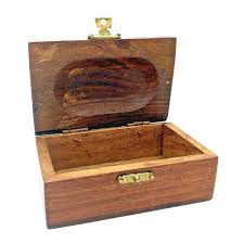 wooden jewellery box carved indian