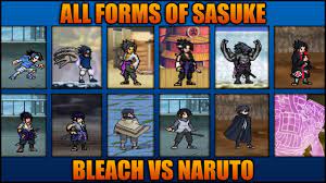 All Sasuke Forms - Bleach Vs Naruto 3.3 (Modded) | choi bleach vs naruto 2.6  Mới cập nhật - S.A.M Beauty