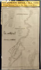 C 1850 Chart Of The Sacramento River