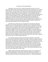 An example of a discussion essay Personal philosophy of education essays