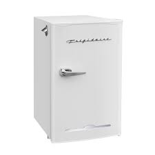 A compact mini fridge makes a great addition to your dorm room or work space. Frigidaire 3 2 Cu Ft Retro Mini Fridge White The Home Depot Canada