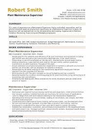 The employer knows exactly what is needed for the job. Maintenance Supervisor Resume Samples Qwikresume