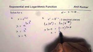 Solve Exponential Equation Using