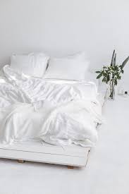 white linen bedding set white duvet