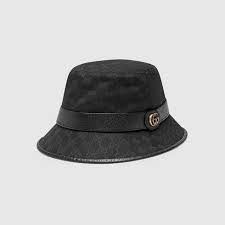 Gg Canvas Bucket Hat With Double G