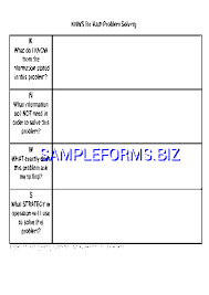 Kwl Chart Templates Samples Forms