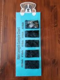 Details About Dog Grooming Blade Hair Length Sample Chart 10 7 5 4 3 Boxer