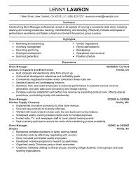 Store Manager Resume Examples Created By Pros Myperfectresume
