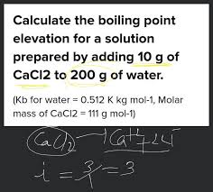 calculate the boiling point elevation